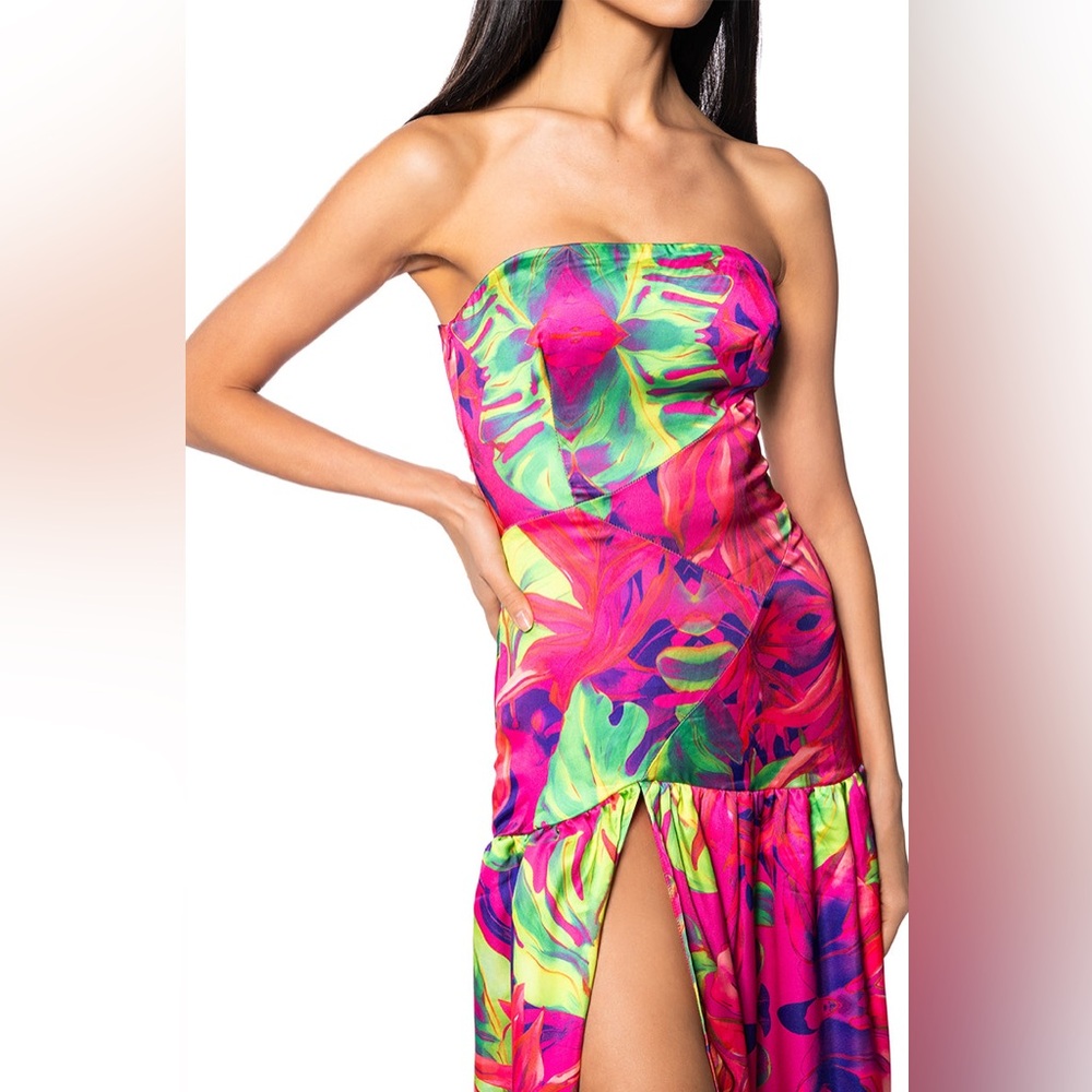 AKIRA Tropical Getaway Maxi Dress